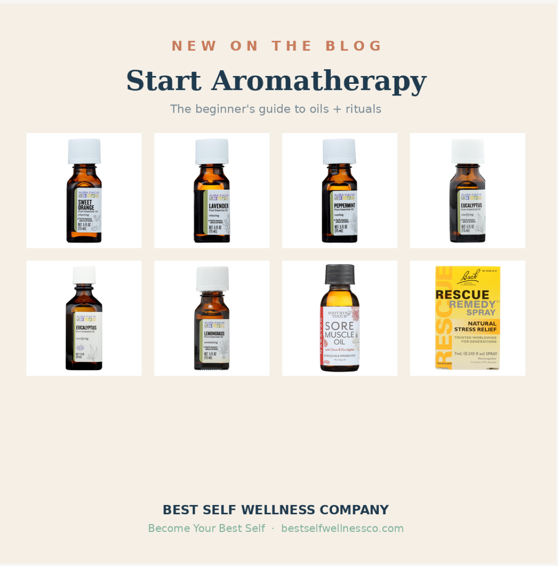 The Aromatherapy Starter Guide: 8 Oils and Rituals for Calm, Focus, and Fresh Air