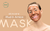 BeNat All-Natural Mexican Mud & Arnica Facial Mask Powder | Deep Pore Cleansing, Exfoliating & Skin Toning Face Mask for All Skin Types | Handcrafted