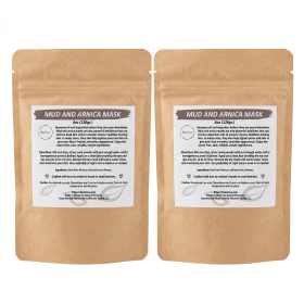 BeNat All-Natural Mexican Mud & Arnica Facial Mask Powder | Deep Pore Cleansing, Exfoliating & Skin Toning Face Mask for All Skin Types | Handcrafted