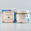 FACE SCRUB for Combination/Dry Skin - Organic Vegan Frankincense Poppy