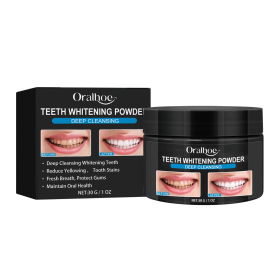 Oralhoe Teeth Powder, Teeth beauty teeth cleaning tartar teeth yellow smoke teeth care for the mouth