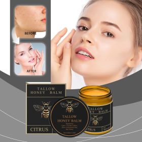 Citrus Vanilla Grass-Fed Tallow Honey Balm, Raw Honey & Olive Oil Natural Moisturizing Cream