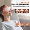 Eye Massager with Heat & Remote, Heated Eye Massage Mask with 5 Modes and Bluetooth Music, 180Â° Foldable Eye Care Massager for Eye Strain, Dry Eyes