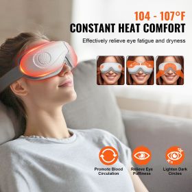 Eye Massager with Heat & Remote, Heated Eye Massage Mask with 5 Modes and Bluetooth Music, 180Â° Foldable Eye Care Massager for Eye Strain, Dry Eyes