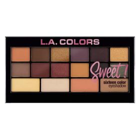 L.A. Colors Sweet! 16 Color Eyeshadow Palette (Color: Brave)