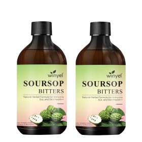 Soursop Liquid contains black seeds, moringa, and turmeric, and is beneficial for digestion and gut health, as well as providing antioxidants (QTY: 2 PCS)