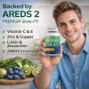 WINYEL AREDS 2 Eye Vitamin and Mineral Supplement, containing lutein, vitamin C, zeaxanthin, zinc, and vitamin E, 120 softgels.