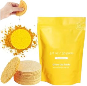 Curcuma Acid Facial Pad For Daily Cleaning Exfoliation Gentle Skin Care And Hydration Ginger Facial Pad (size: 40PCS-Pink-Wet)