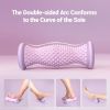 Ergonomic Foot Massager Roller - for Plantar Fasciitis Relief, Portable Reflexology Tool (Gray)