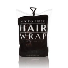 Sleek'e Microfiber Hair Wrap (Color: black)